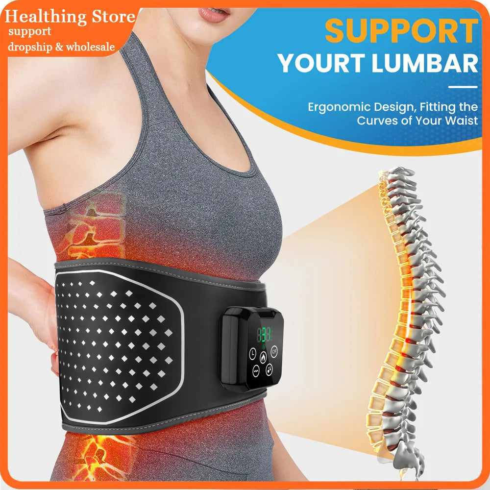 Electric Inflatable Air Pressure Belt New Upgrade Sideway Extrusion Lumbar Traction Waist Support Massager Relaxation