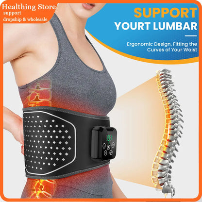 Electric Inflatable Air Pressure Belt New Upgrade Sideway Extrusion Lumbar Traction Waist Support Massager Relaxation