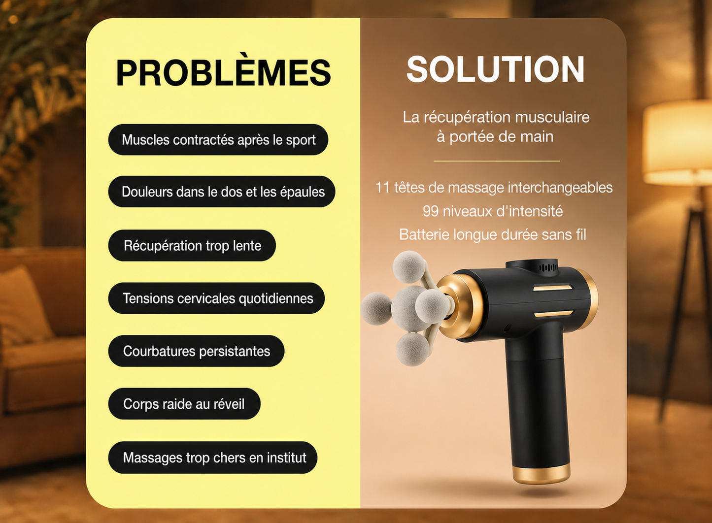 Pistolet de Massage Kinovia™ — Soulagez chaque tension