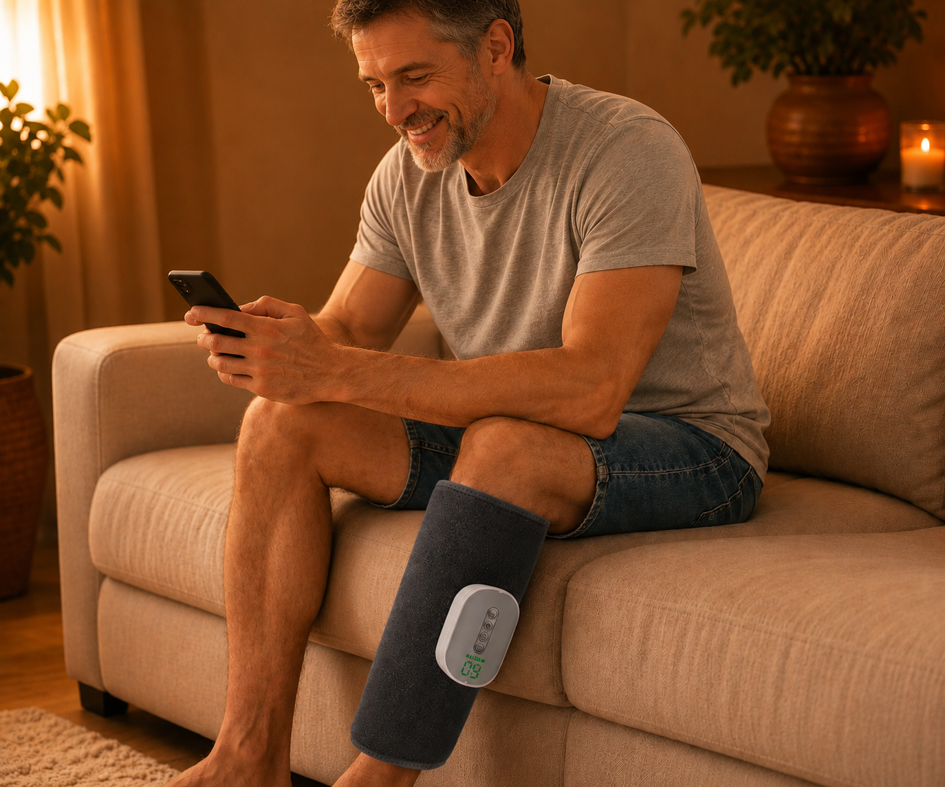 Masseur Chauffant pour Mollets & Jambes Kinovia™ — Compression & Chaleur