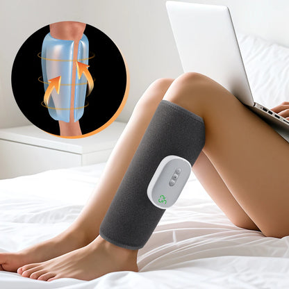 Electric Air Pressure Leg Support Calf Muscle Massager Machine 4 Airbag Hot Compress Device Multiple Modes Fatigue Relief Relax